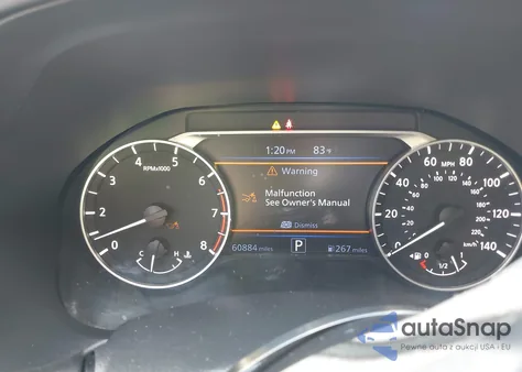 2022 Nissan Altima Sr Fwd z USA, uszkodzony, nr VIN 1N4BL4CVXNN390054